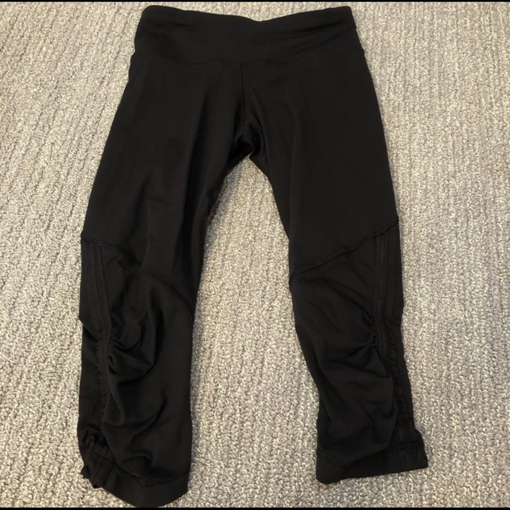 Lululemon Rouched Cropped Leggings